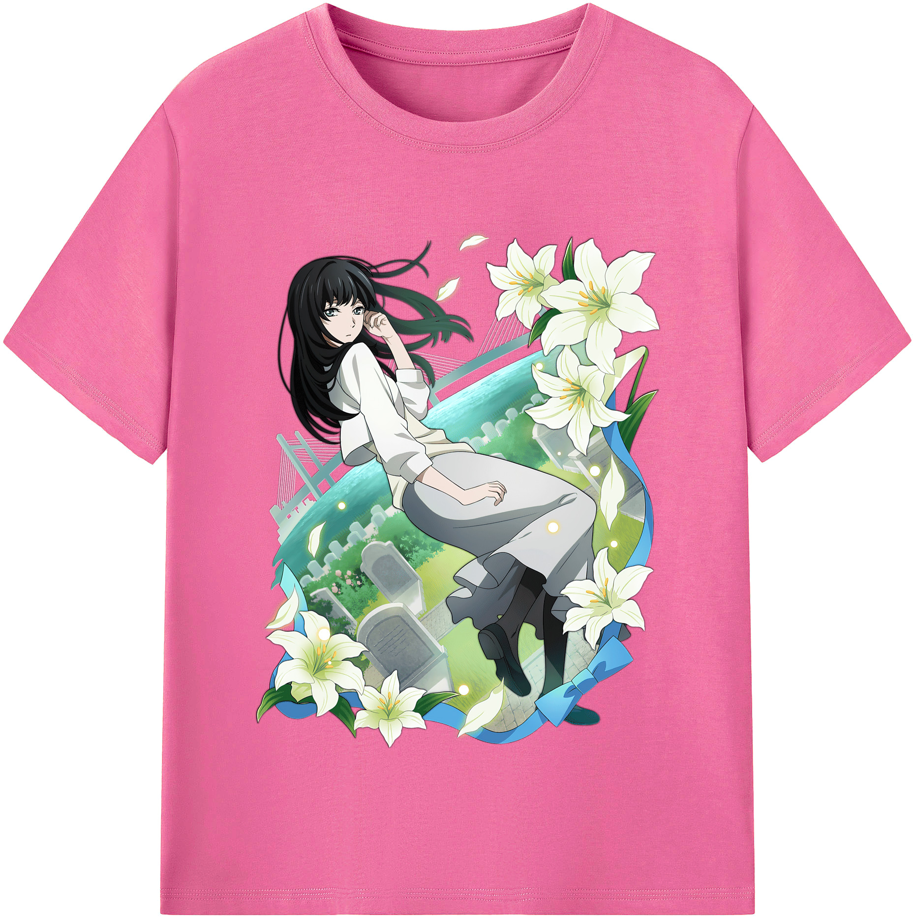 （画像用） 文豪ストレイドッグス Bungo Stray Dogs レディースカジュアルプリントTシャツ（綿100％）